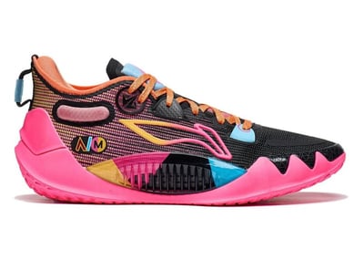 Li-Ning Men's LiNing Jimmy Butler 1 Buzzer Beater Sneakers in Black/Pink/Orange