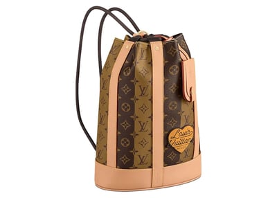 Women's Louis Vuitton x Nigo Randonée Messenger Monogram Stripes in Brown
