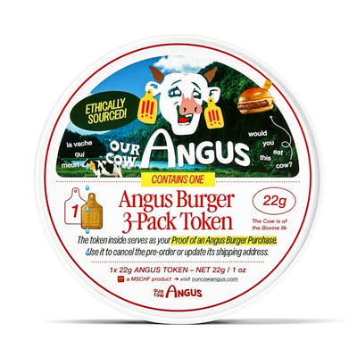 MSCHF "Our Cow Angus" Burger 3Pack Token