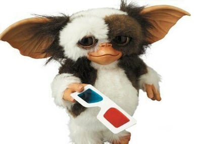 Medicom VCD Gremlins Prop Size Gizmo 3D Glasses Ver. Figure White