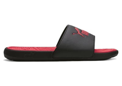 Men's Puma Cool Cat 2.0 Slide B Sneakers in Black/Red
