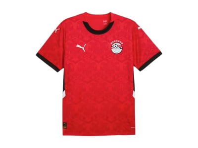 Men's Puma Egypt 2025 Home Jersey in Red/Black