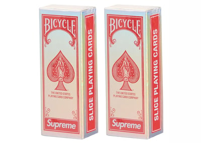 Supreme Bicycle Slice Cards (Set of 2) in Holographic