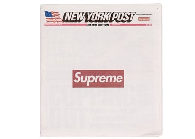 Supreme New York Post (Metro Edition) Newspaper