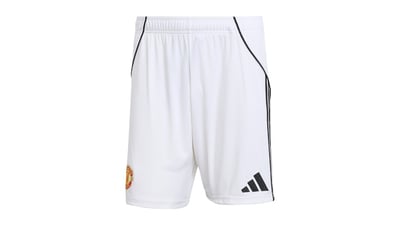 Men's Adidas 25/26 Home Shorts in Manchester United White