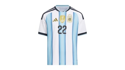 Adidas Argentina 26 Home Martinez Jersey/ArqSav in White/Icey Blue/Soccr