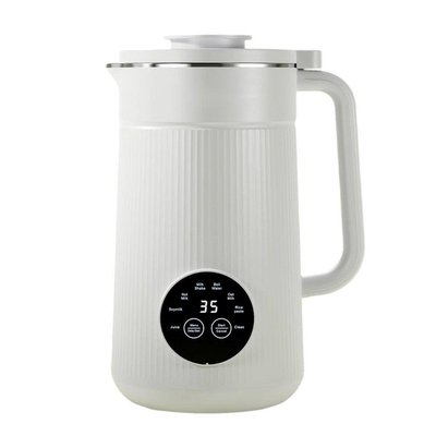 JFVKAF 8-in-1 Nut Milk Maker Machine 35oz Soy Oat Plant-Based Dairy-Free Beverage Blender Self-Clean 2H Keep Warm