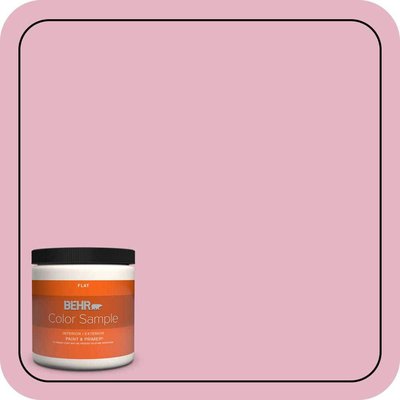BEHR PREMIUM PLUS 8 oz. Home Decorators Collection #HDC-SP16-10 Japanese Rose Garden Flat Interior/Exterior Paint & Primer Color Sample