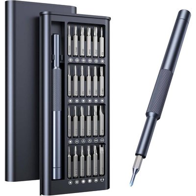 Yichuhaoxi 25-in-1 Small Precision Screwdriver Set with Magnetic Bearing Steel Bits for Phone Watch Computer Repair 110-Piece