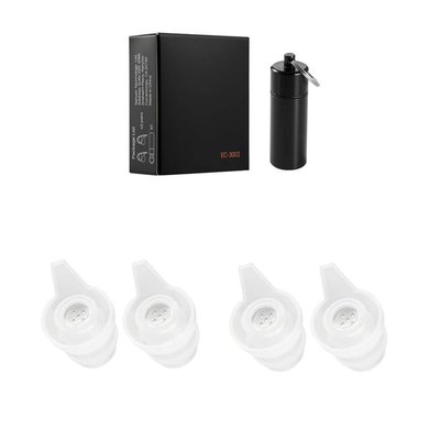 SKYSHALO Concert Ear Plugs 2-Pairs Reusable High Fidelity Musician Ear Plugs SNR 27 dB High Noise Reduction Earplugs