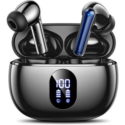 Yichuhaoxi Wireless Earbuds, Bluetooth Ear Buds with Big Bass Stereo Sound, 48 Hours Playtime, Lightweight In-Ear Fit Earphones