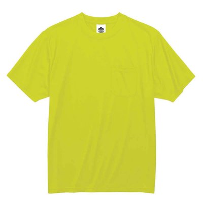 Ergodyne GloWear 8089 Men's 4XL Hi-Vis Short Sleeve Lime T-Shirt