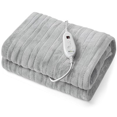 SERWALL Flannel Heated Electric Blanket