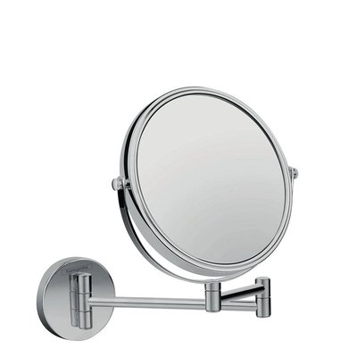 Hansgrohe Logis Chrome Pull-Out Wall Mount Shaving Mirror