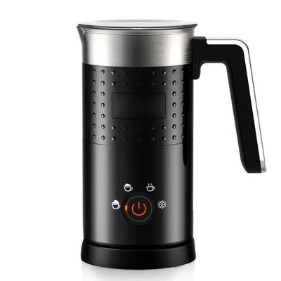 JFVKAF 4 in 1 Electric Milk Frother 10oz Large Capacity Milk Steamer for Hot Cold Froth Latte Cappuccino Macchiato