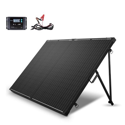 Renogy 200-Watt 12 Volt Monocrystalline Solar Panel Suitcase 20A Waterproof PWM Charger Controller,Portable,Foldable,Kickstand
