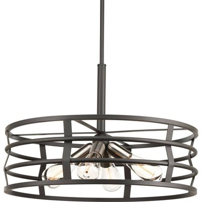 Progress Lighting Remix Collection 4 -Light Graphite Pendant