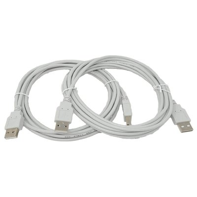 Micro Connectors, Inc 10 ft. USB 2.0 A to A Cable (2-Pack)
