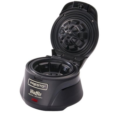 Presto Single Waffle Black Belgian Waffle Bowl Maker