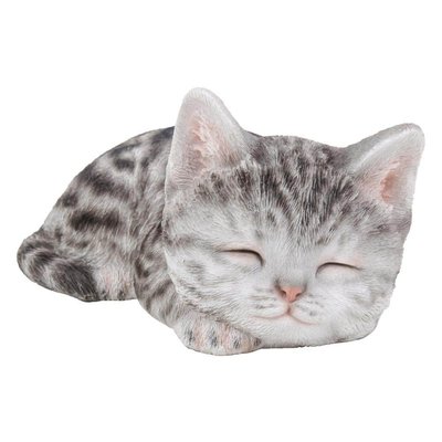 HI-LINE GIFT LTD. Grey Tabby Kitten Sleeping
