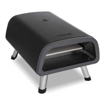 NewAir 12 in. Portable Electric Indoor Outdoor Pizza Oven in Black with Temperature Control, 1850W Dual-Heating Elements