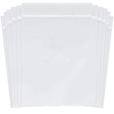 N/A 300 PCS Small Plastic Bags 3L x 2W x 0.5H Clear Reclosable Jewelry Baggies Resealable Poly Bag for Pill Beads