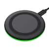Vrbgify 10W Wireless Fast Charging Pad Compatible with iPhone 8/X-16 Pro Max AirPods Pro 2 and Samsung Galaxy S20/S21/S22 529SA04-427D