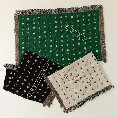 Personalized Word Search Throw Blanket