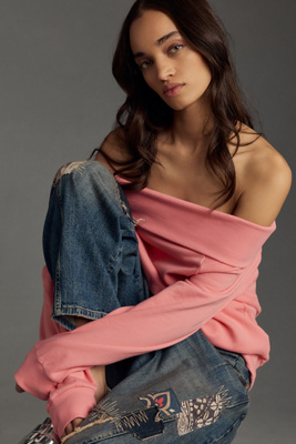 Nation LTD Barbie Long-Sleeve Off-The-Shoulder Top