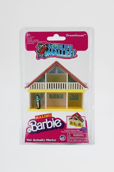 Worlds Smallest Barbie Malibu Dream House in Pink at Urban Outfitters
