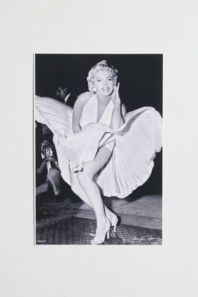 Marilyn Monroe Dress Blowing Up Poster at Urban Outfitters