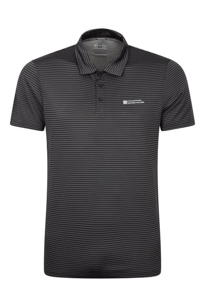 Mountain Warehouse Fairway IsoCool Mens Polo Shirt - Black
