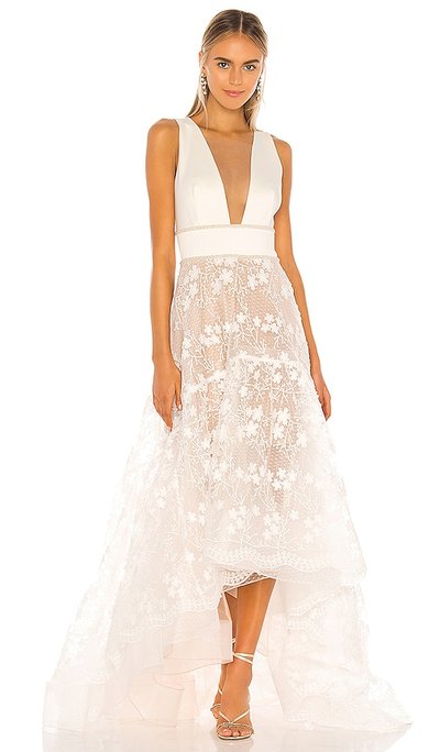 Bronx and Banco Fiona Bridal Gown in White. – size S (also in XS) Bronx and Banco Fiona Bridal Gown in White. – size S (also in XS)