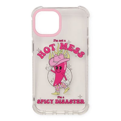 Skinnydip London Hot Mess Iphone 14 Iphone 14 Cell Phone Case, One Size, Pink