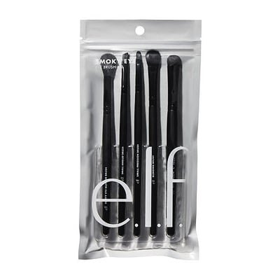 e.l.f. Smoky Eye Brush Kit - Essential Makeup Tools in White
