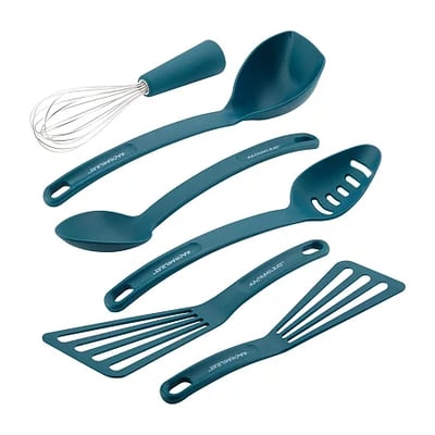 Rachael Ray 6-pc. Kitchen Utensil Set, One Size, Blue