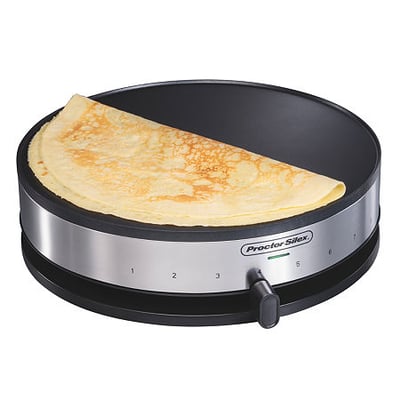 PROCTOR SILEX Proctor-Silex Crepe Maker, One Size, Stainless Steel