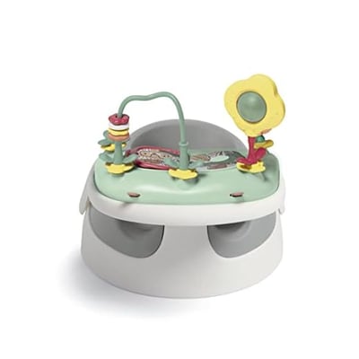 Mamas & Papas Baby Snug Seat and Activity Tray with Adjustable Features, Supportive, Stable and Easy Clean Design, Pebble Grey