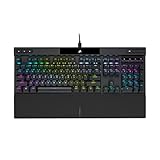 Corsair K70 RGB PRO Wired Mechanical Gaming Keyboard (CHERRY MX RGB Speed Switches: Linear and Rapid, 8,000Hz Hyper-Polling, PBT DOUBLE-SHOT PRO Keycaps, Soft-Touch Palm Rest) QWERTY, NA - Black