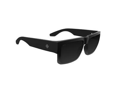 Spy Optic Cyrus (Soft Matte Black Fade Happy Gray Black Mirror) Plastic Frame Fashion Sunglasses