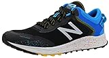 New Balance Men's Fresh Foam Arishi V1 Trail Running Shoe, Black/Vision Blue/Black, 11 X-Wide