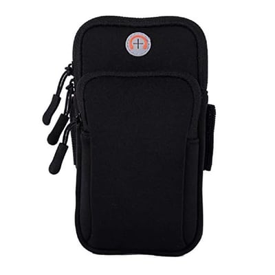 MOVOYEE Phone Holder for Running Armband iPhone 16 16e 15 14 13 12 11 Pro Max XS XR Plus Mini Galaxy Ultra Edge S25 S24 S23 S22 S21 S20 Note 20 10 Pouch Bag,Arm Band Sleeve Fit Sport Gym Hiking Black