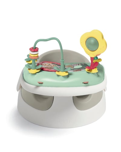 Mamas & Papas Baby Snug Seat and Activity Tray with Adjustable Features, Supportive, Stable and Easy Clean Design in Clay, Suitable from 3 to12 Month Approx