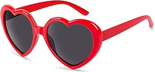 AGGKKY Heart Sunglasses for Women Men Fashion Lovely Shaped Sunglasses Vintage Cute Sun Glasses for Women