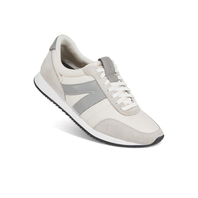 Kizik Slip On Sneakers: Milan - Comfortable, Retro Nylon & Suede, Mens & Womens Walking Shoes with Arch Support, Hands Free Convenience, Wear All-Day 11.5 Narrow Women/10 Narrow Men Mist