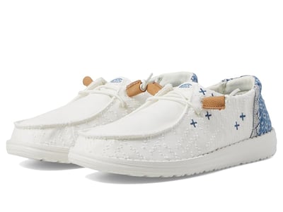 Hey Dude Wendy Crafted Boho (White) Women's Flat Shoes