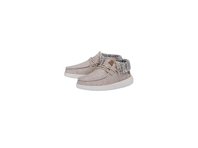 Hey Dude Kids Wendy Fold Felted Cozy (Little Kid/Big Kid) (Cream/Multi) Women's Shoes