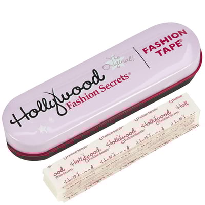 Hollywood Fashion Secrets Double Stick Fashion Tape, Seamless Style Support, Skin-Friendly Adhesive, for All Fabrics, 36-Strip Pack 36 Count (Pack of 1)