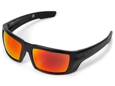 Spy Optic Rebar (Ansi Matte Black Happy Bronze Red Spectra Mirror) Fashion Sunglasses
