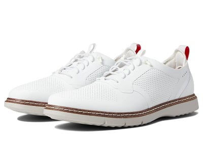 Stacy Adams Synchro Elastic Lace Oxford (White) Men's Shoes
